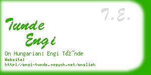 tunde engi business card